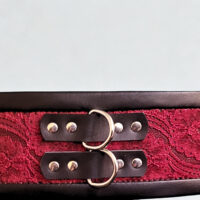 Lace & Leather Waist Restraint (Belt Style)